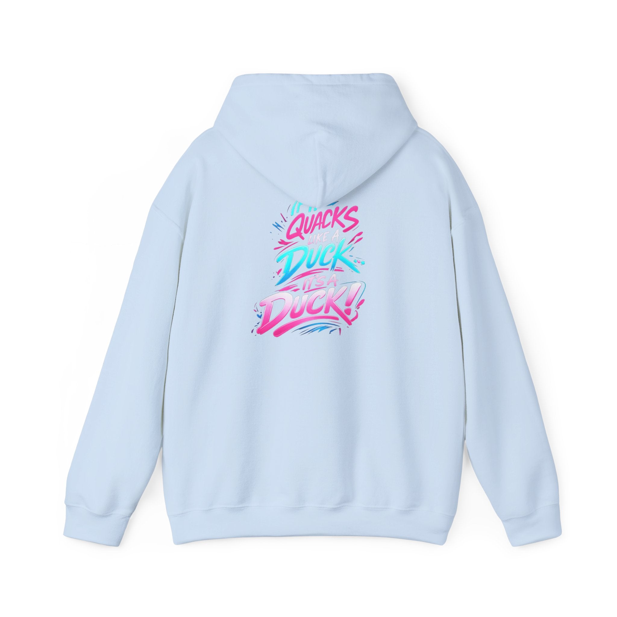 Beautifully Trans Retro Neon Duck Hoodie — Graphic Pullover
