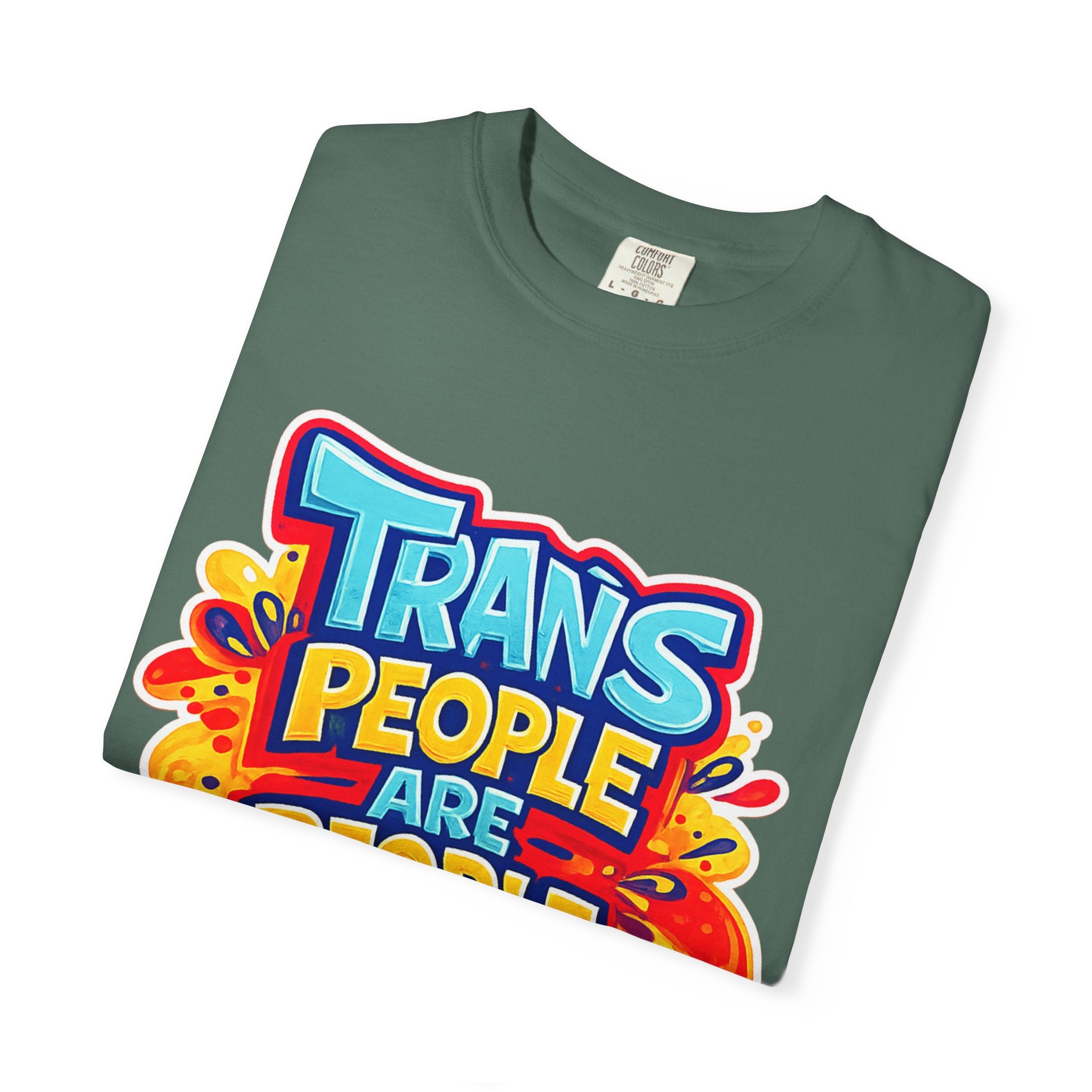 Trans People Are People Too T-Shirt — LGBTQ+ Pride Support Tee