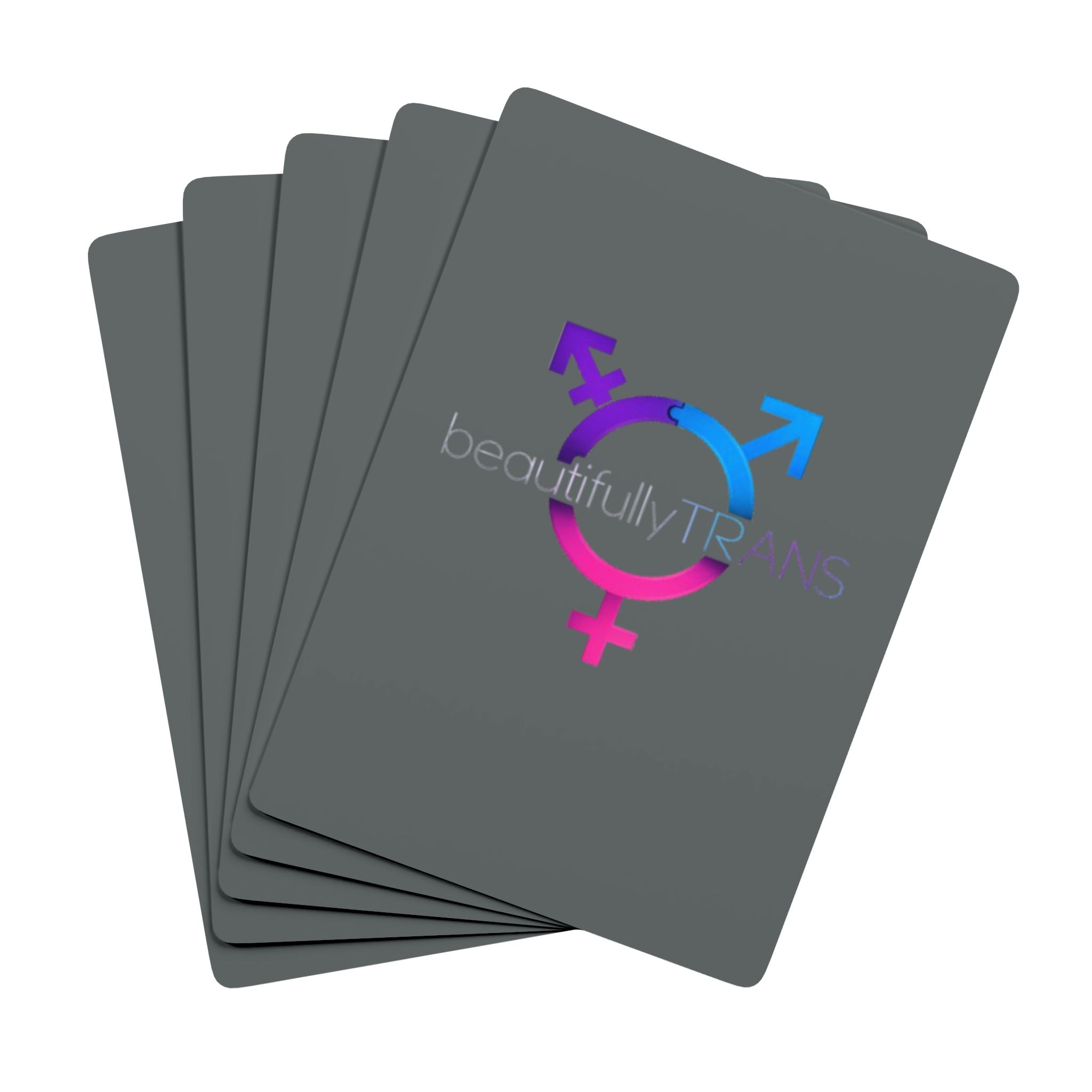 Beautifully Trans Poker Playing Cards