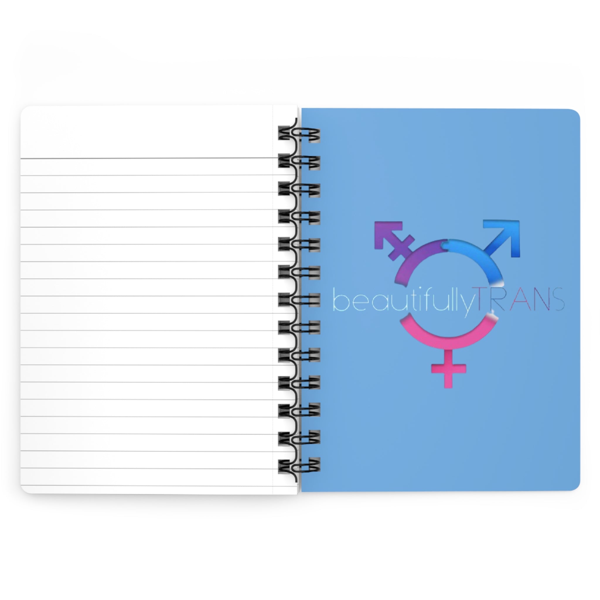 Beautifully Trans Spiral Notebook Journal