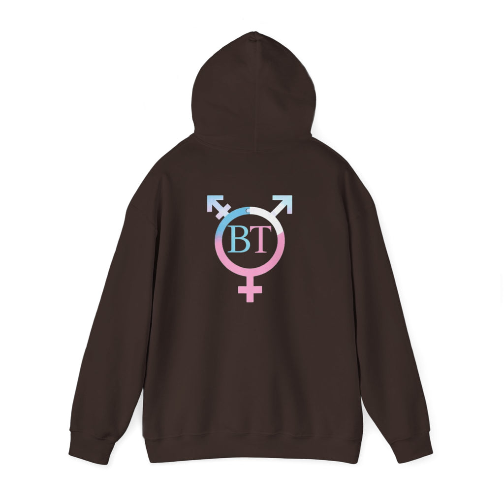 Transgender Pride Hoodie – "It Takes Courage to Be Me" Comfort Pullover