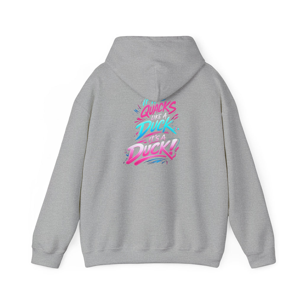 Beautifully Trans Retro Neon Duck Hoodie — Graphic Pullover