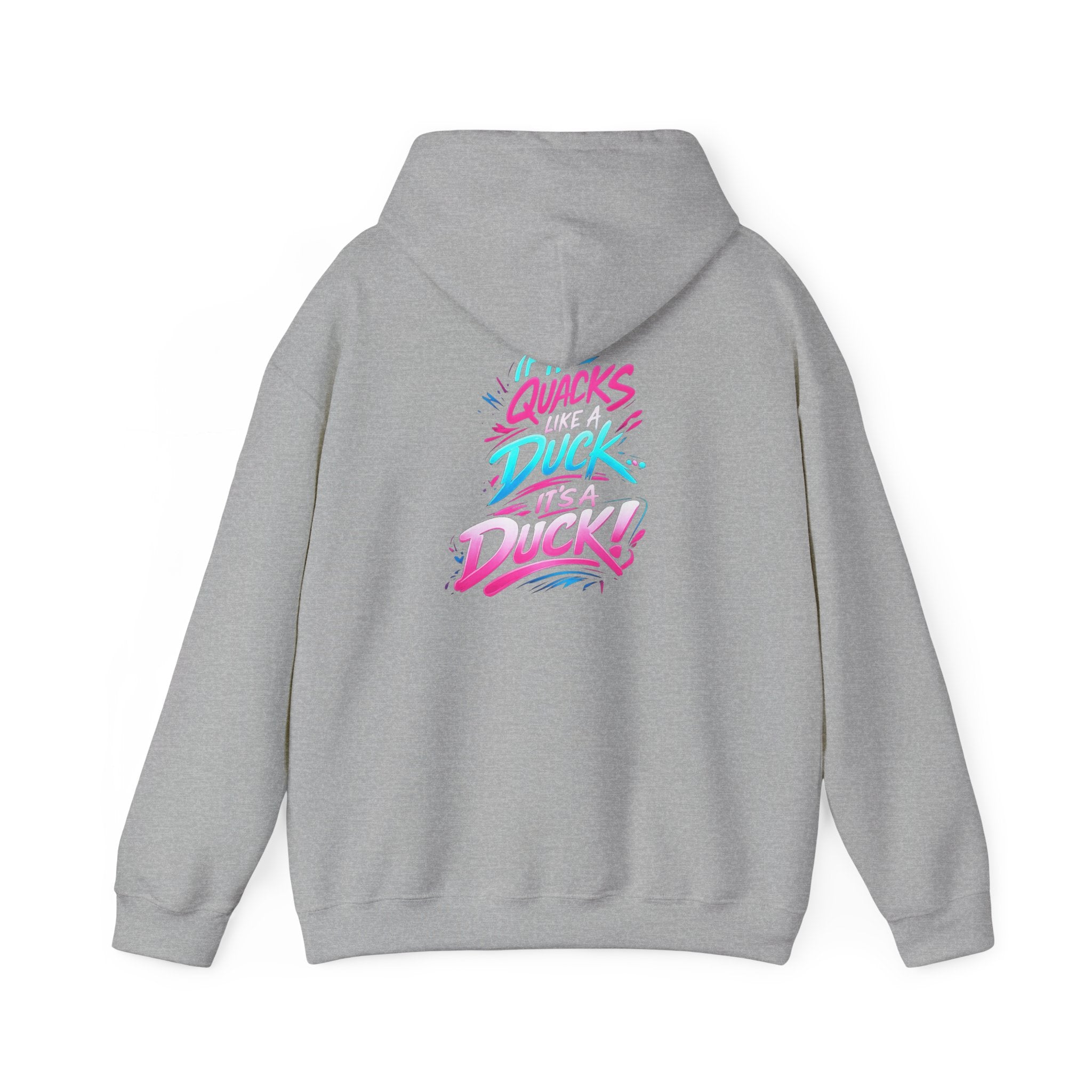 Beautifully Trans Retro Neon Duck Hoodie — Graphic Pullover