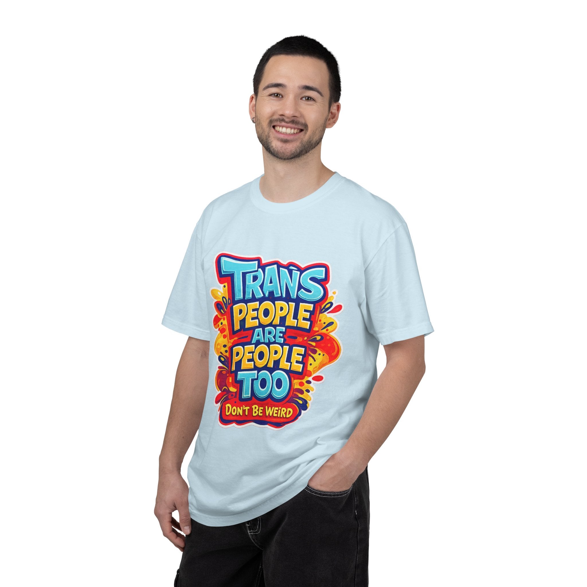 Trans People Are People Too T-Shirt — LGBTQ+ Pride Support Tee