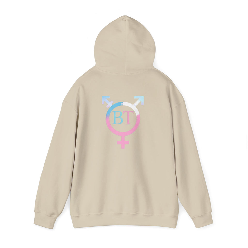 Transgender Pride Hoodie – "It Takes Courage to Be Me" Comfort Pullover