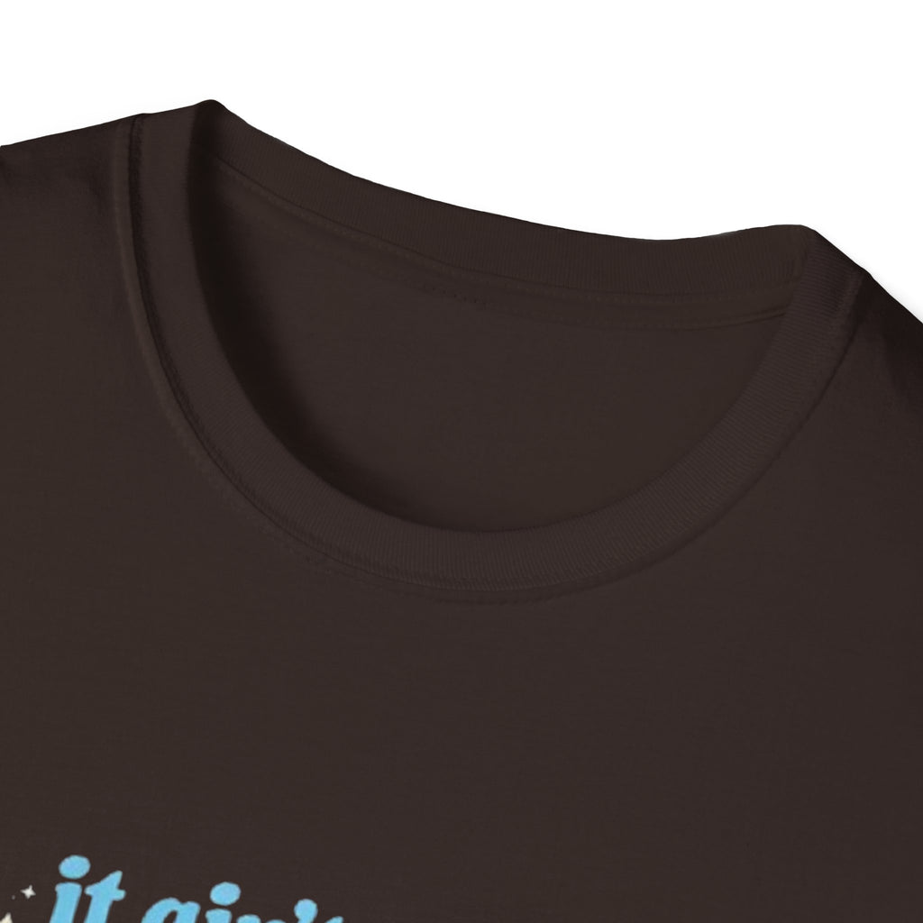 Grey Area Pride T-Shirt — "It Ain't Just Black & White, I'm the Grey Area" Bisexual/Fluid Flag Tee