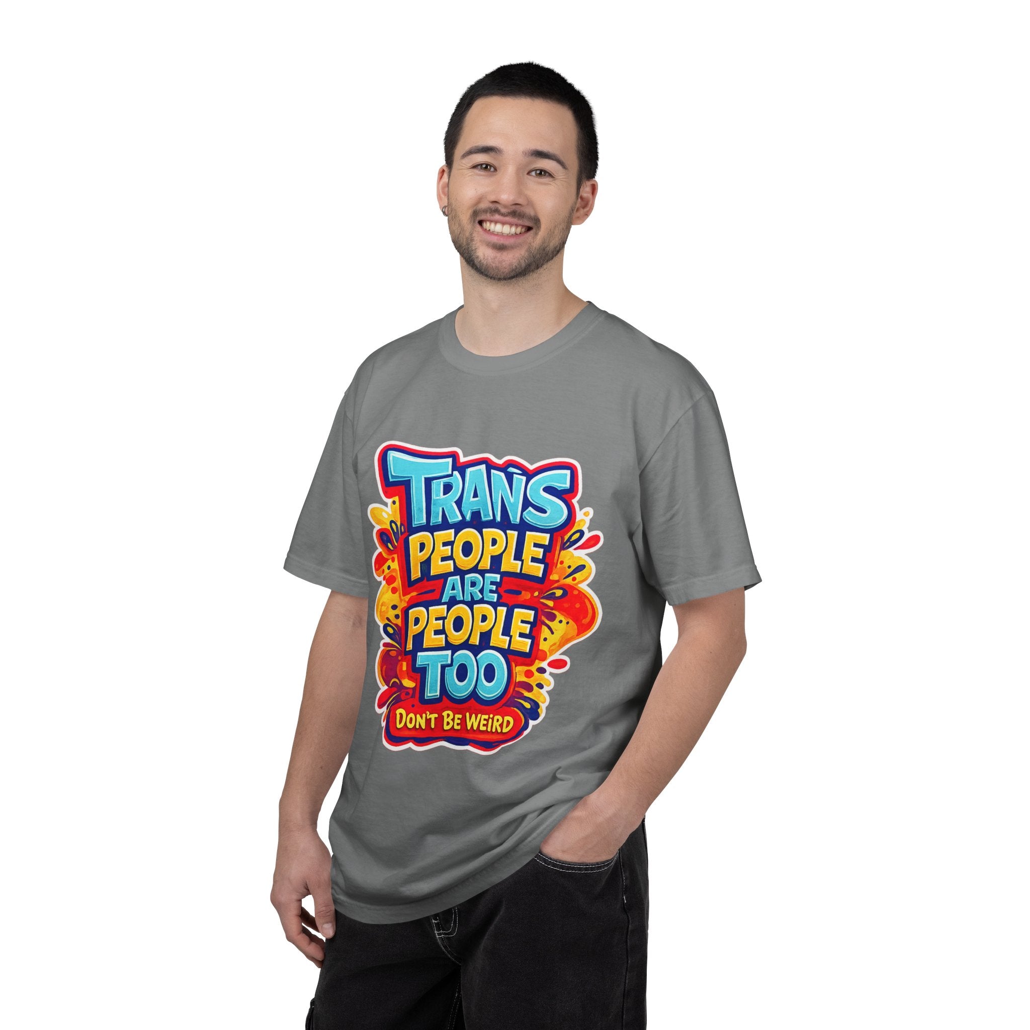 Trans People Are People Too T-Shirt — LGBTQ+ Pride Support Tee
