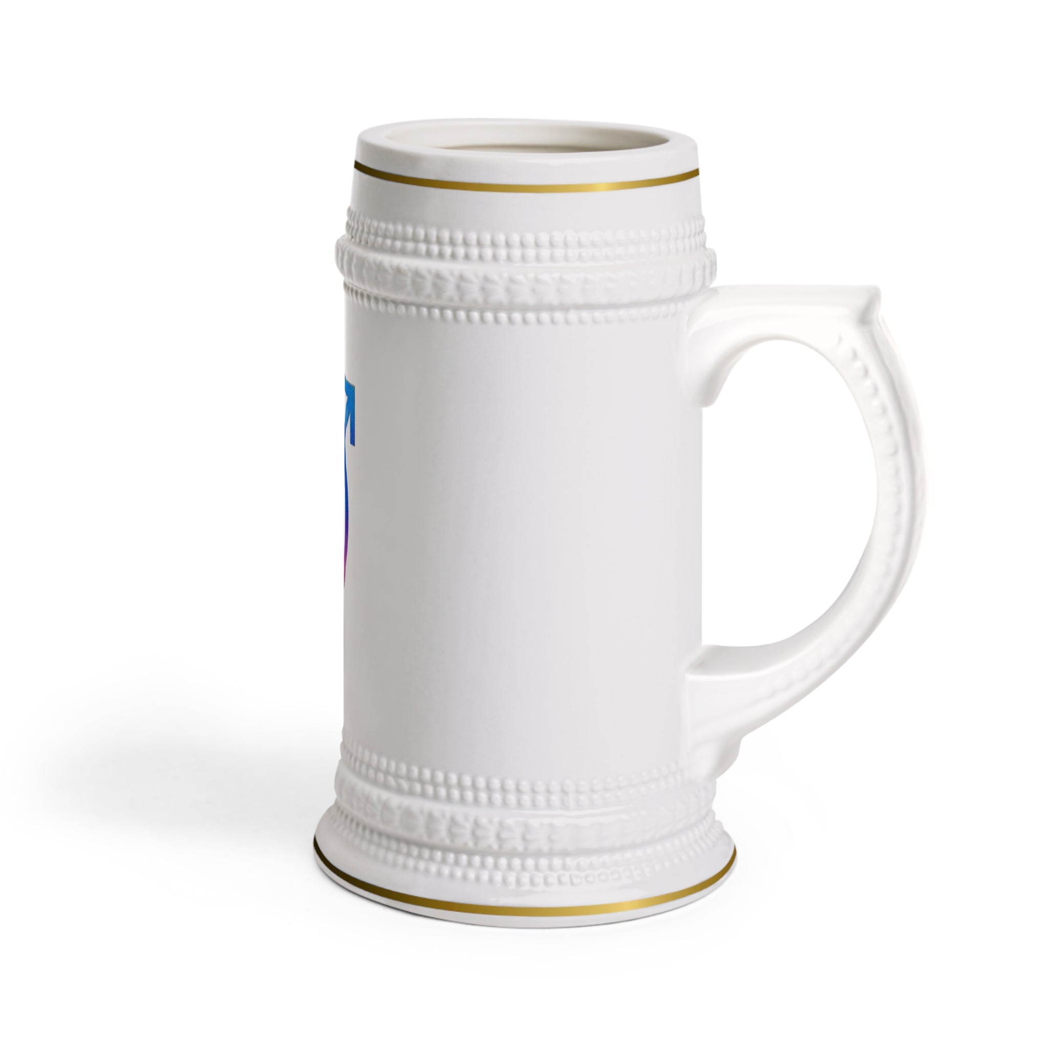 Transgender Pride Beer Stein Mug with BT Monogram