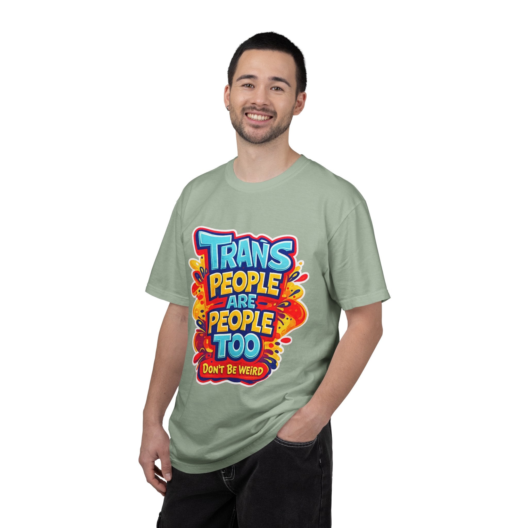 Trans People Are People Too T-Shirt — LGBTQ+ Pride Support Tee