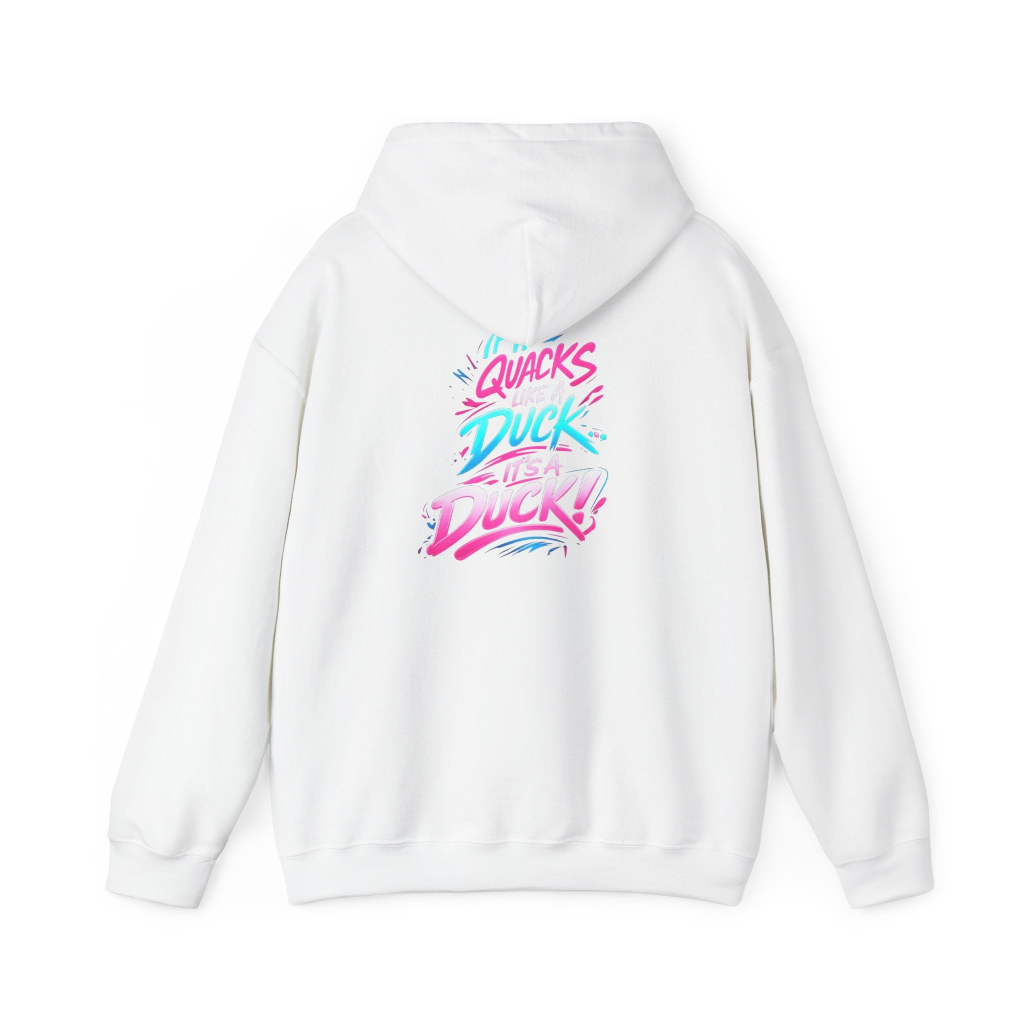 Beautifully Trans Retro Neon Duck Hoodie — Graphic Pullover