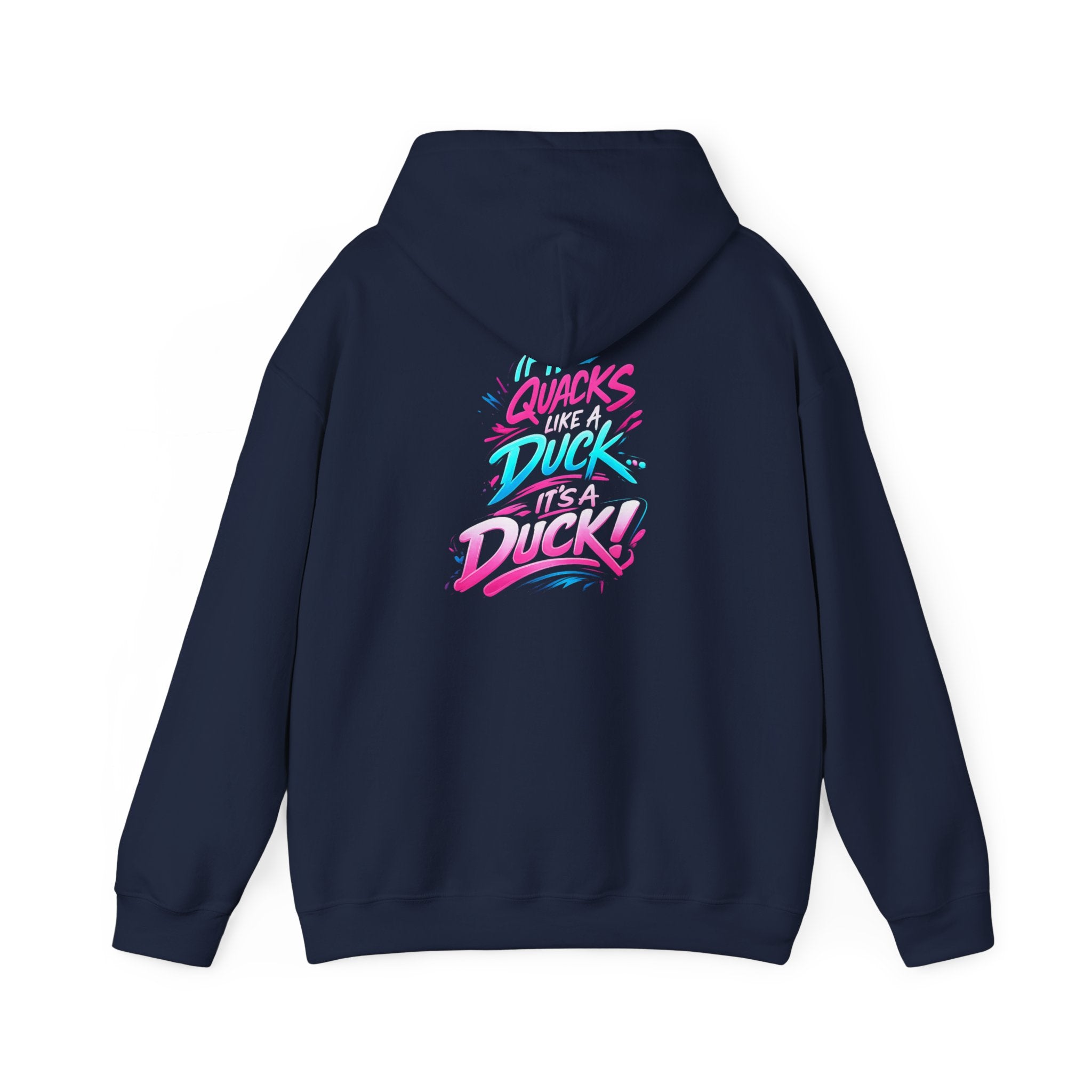 Beautifully Trans Retro Neon Duck Hoodie — Graphic Pullover