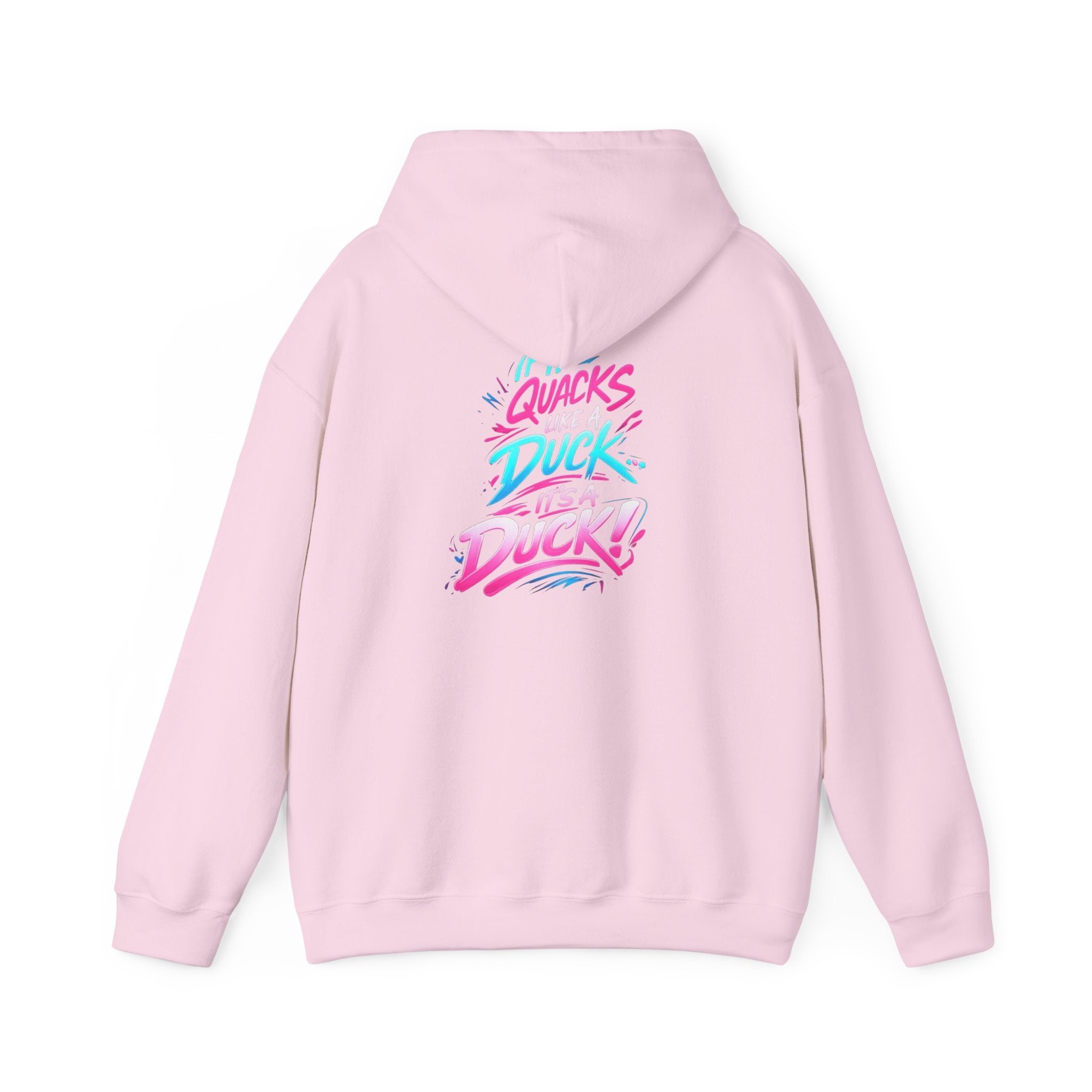 Beautifully Trans Retro Neon Duck Hoodie — Graphic Pullover