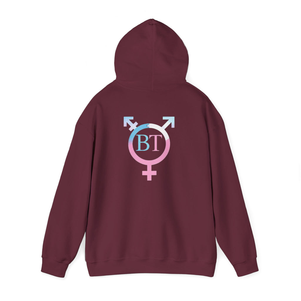 Transgender Pride Hoodie – "It Takes Courage to Be Me" Comfort Pullover