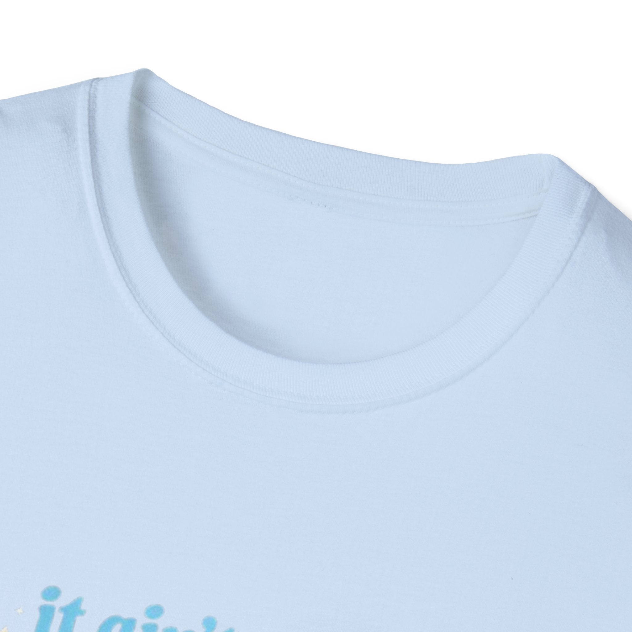 Grey Area Pride T-Shirt — "It Ain't Just Black & White, I'm the Grey Area" Bisexual/Fluid Flag Tee
