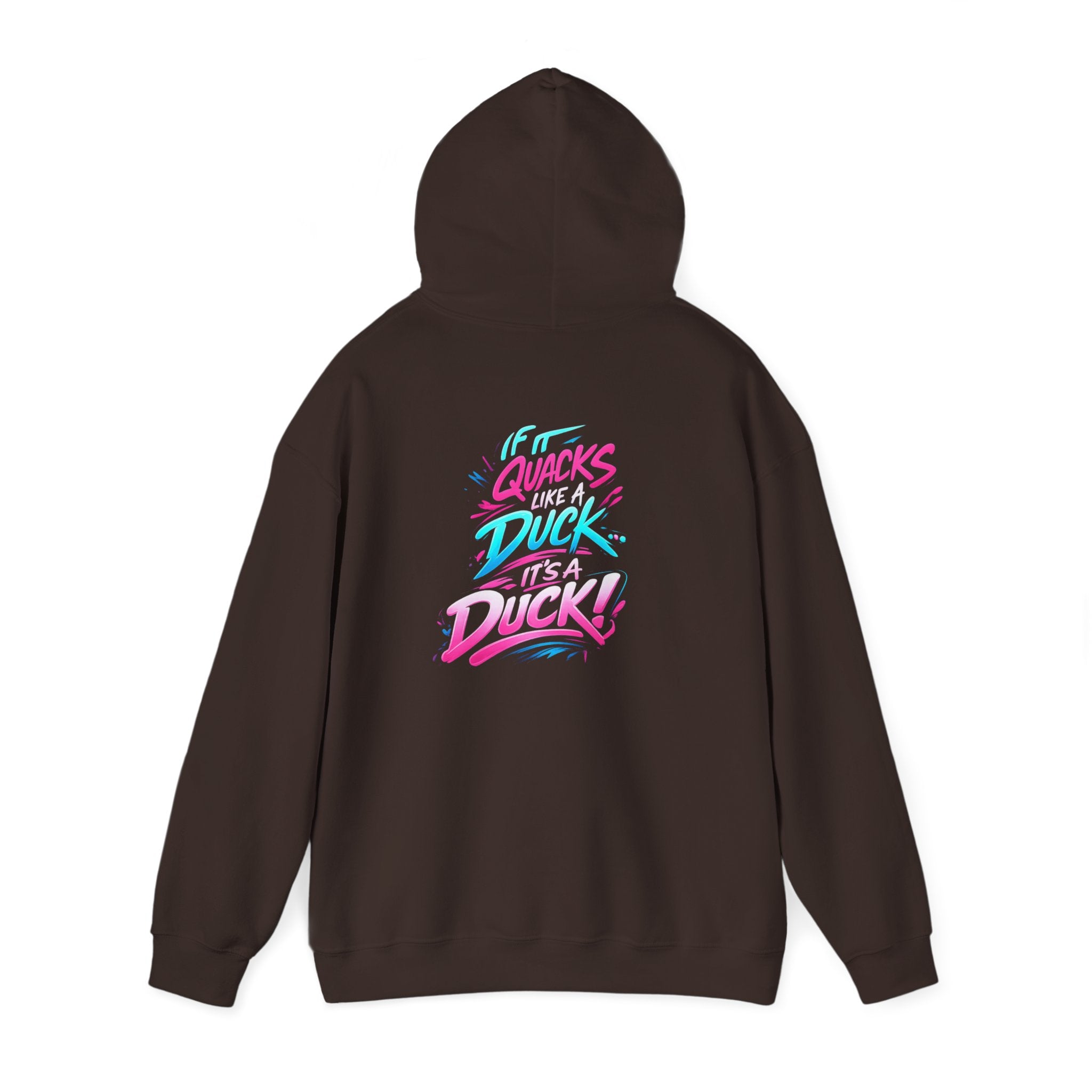 Beautifully Trans Retro Neon Duck Hoodie — Graphic Pullover