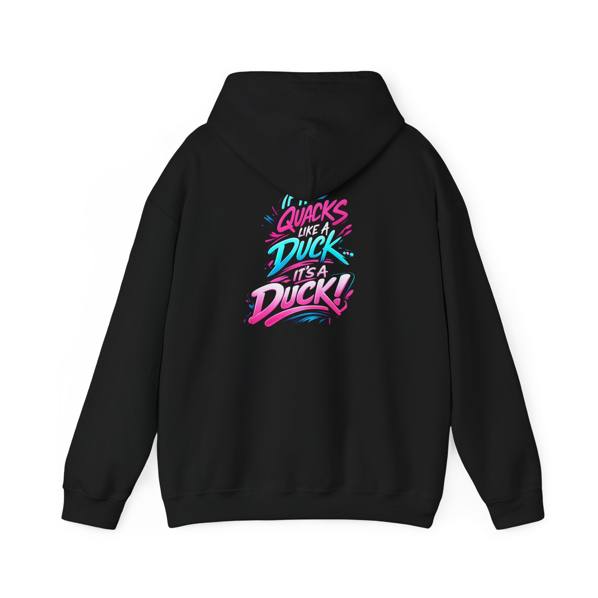 Beautifully Trans Retro Neon Duck Hoodie — Graphic Pullover