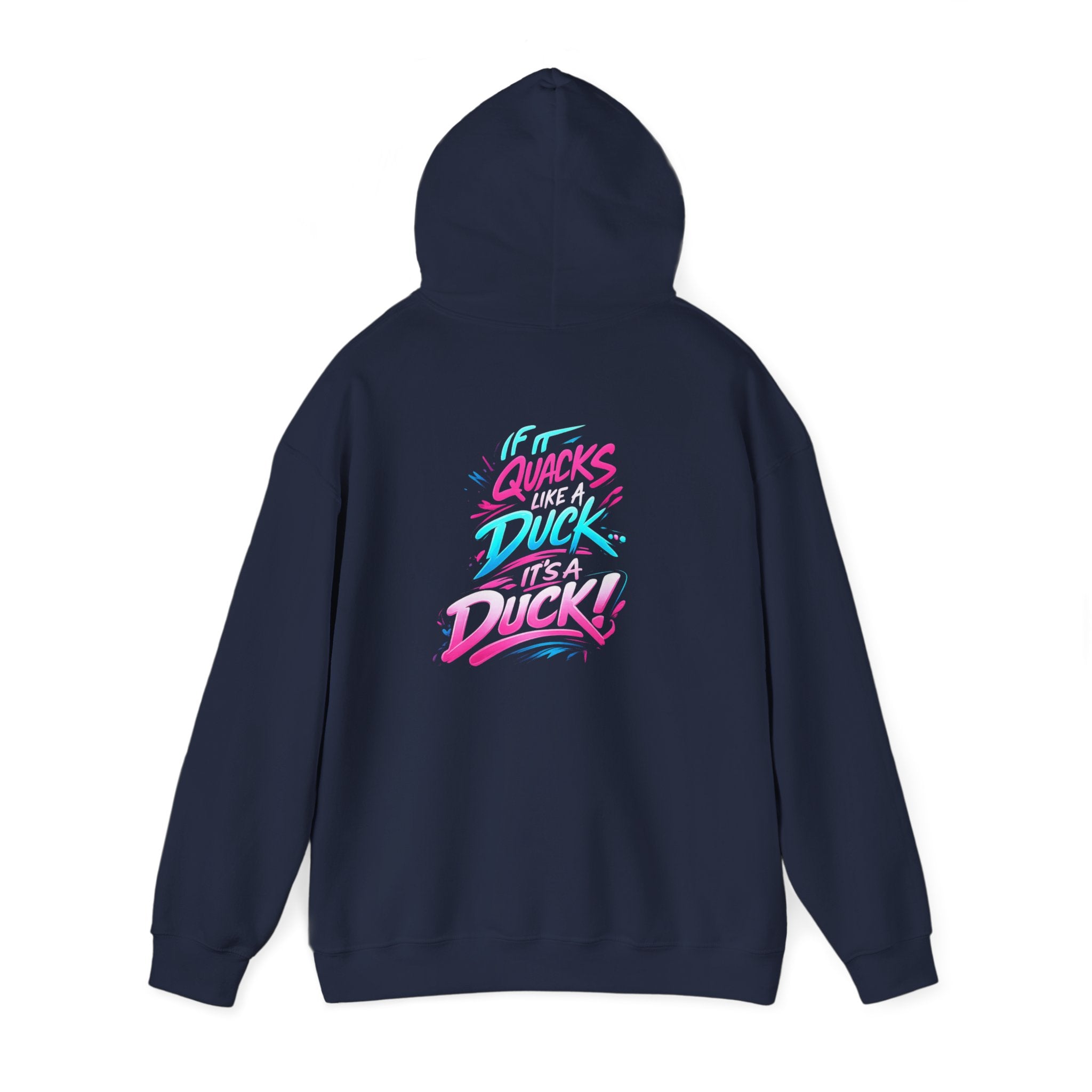 Beautifully Trans Retro Neon Duck Hoodie — Graphic Pullover