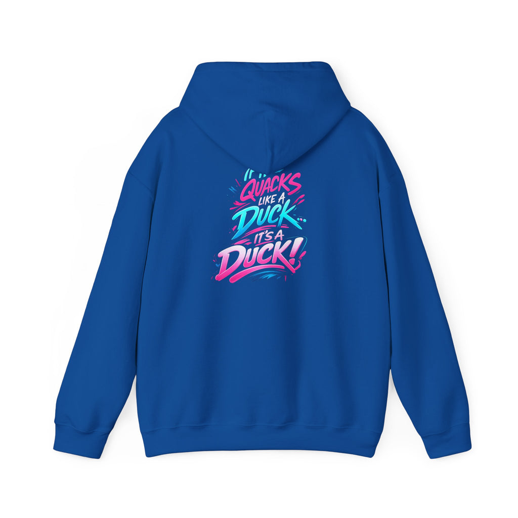 Beautifully Trans Retro Neon Duck Hoodie — Graphic Pullover