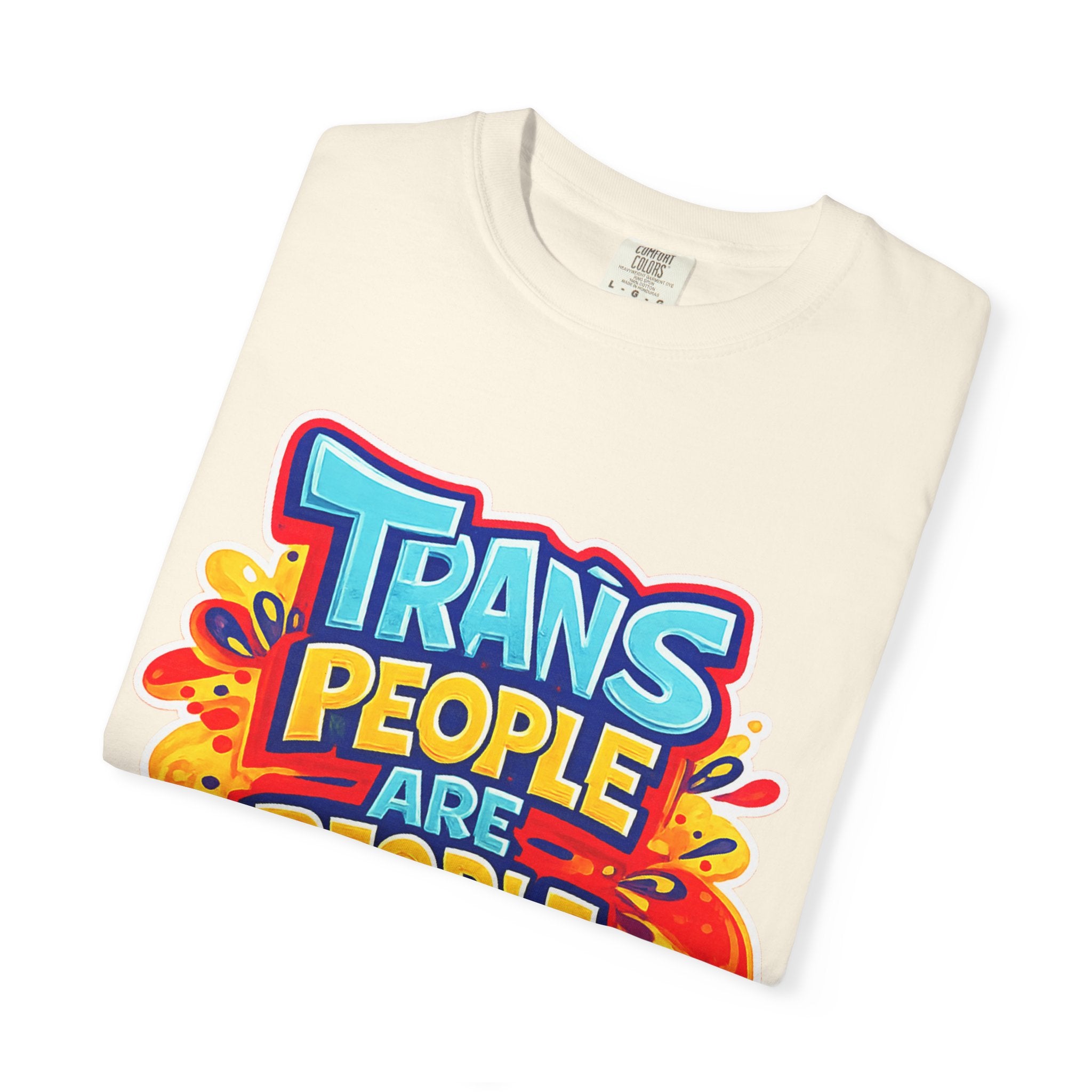 Trans People Are People Too T-Shirt — LGBTQ+ Pride Support Tee
