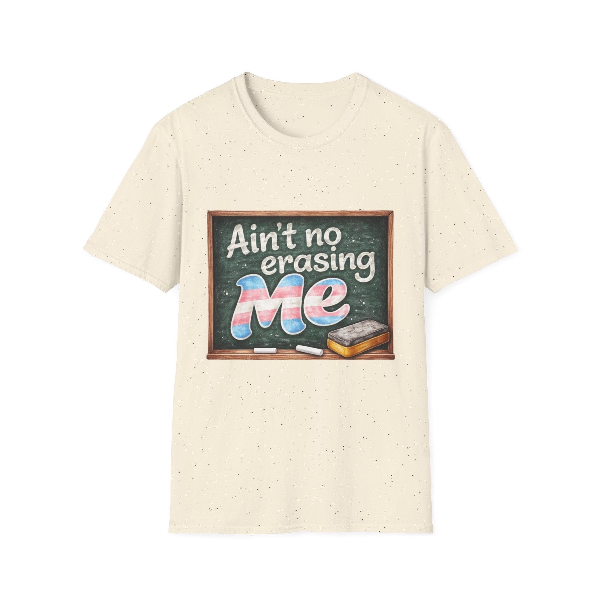 Ain't No Erasing Me Chalkboard T-Shirt — Funny Teacher Pride Tee
