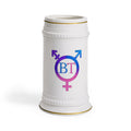 Transgender Pride Beer Stein Mug with BT Monogram