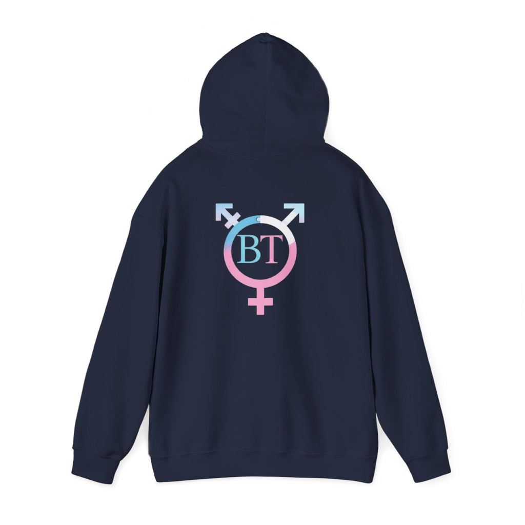 Transgender Pride Hoodie – "It Takes Courage to Be Me" Comfort Pullover