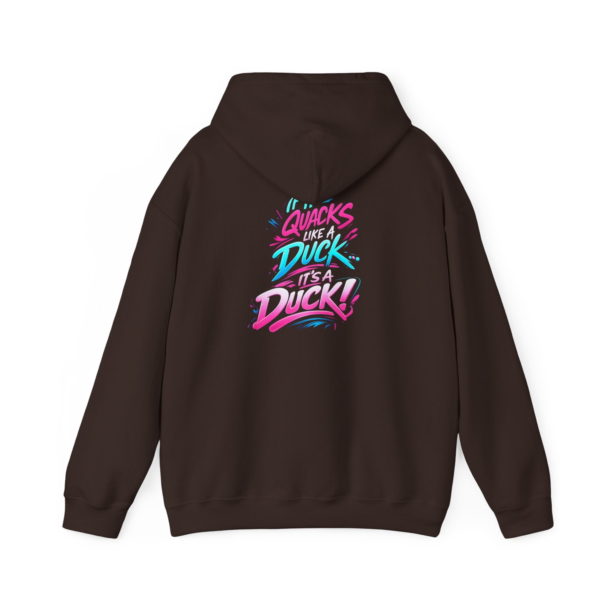 Beautifully Trans Retro Neon Duck Hoodie — Graphic Pullover