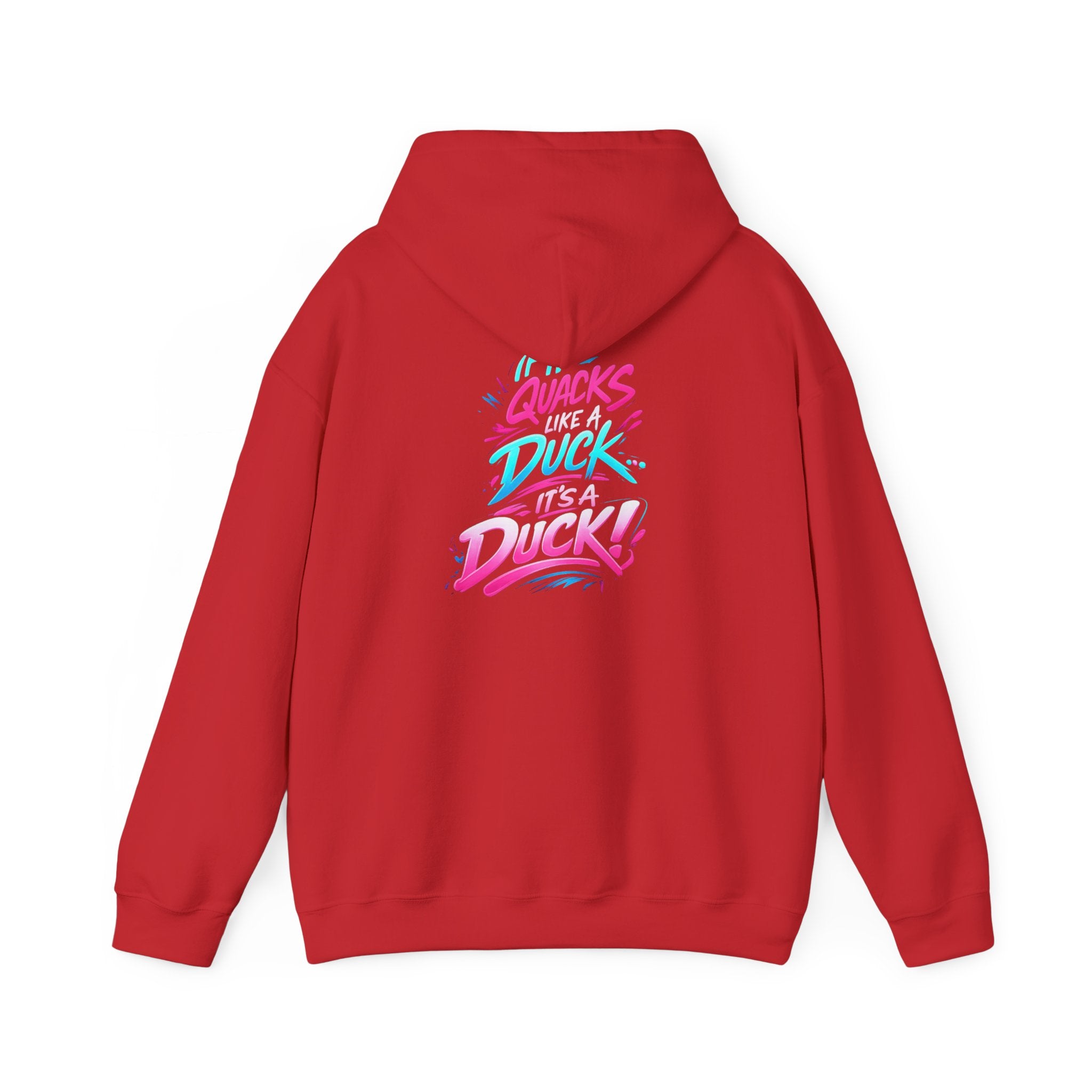 Beautifully Trans Retro Neon Duck Hoodie — Graphic Pullover