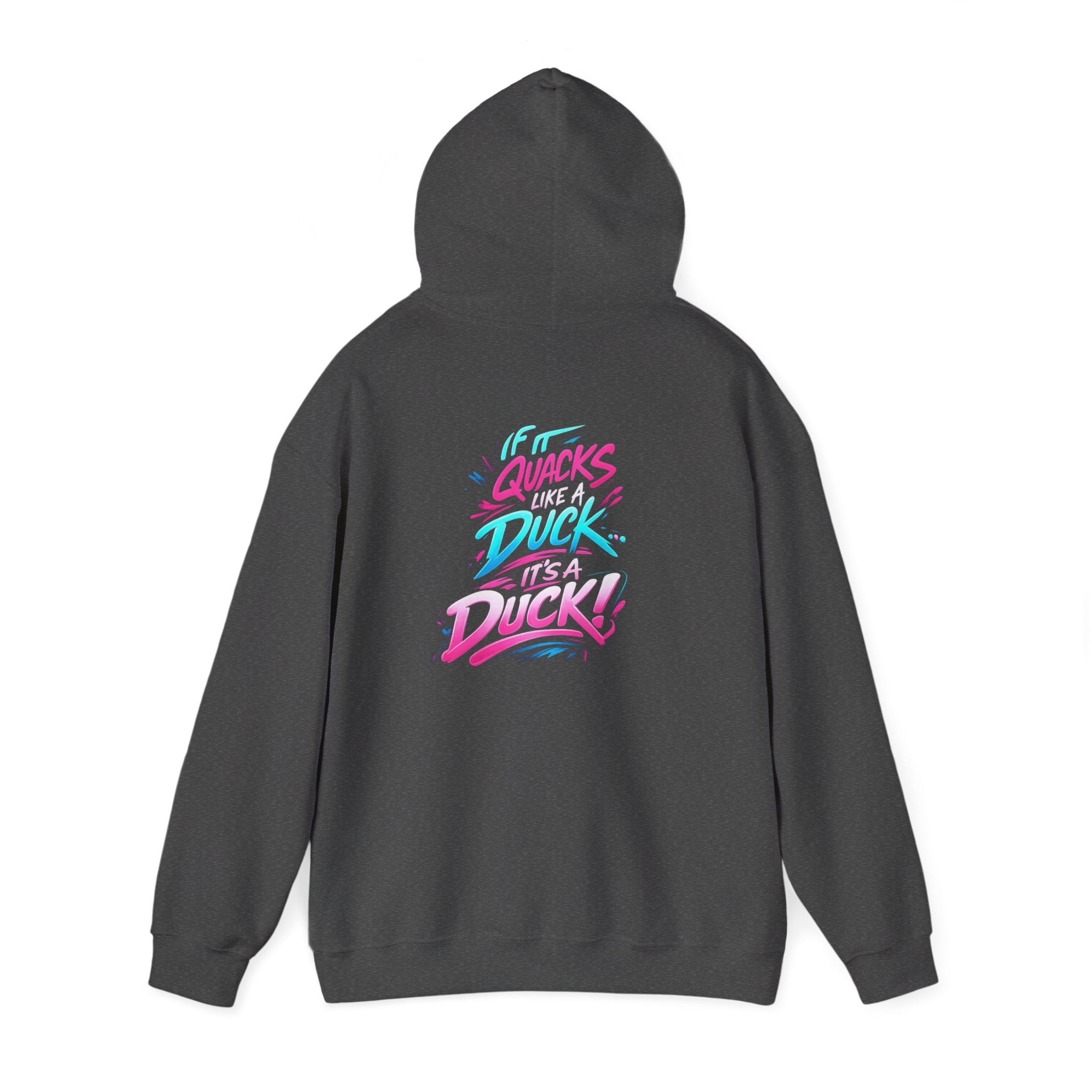Beautifully Trans Retro Neon Duck Hoodie — Graphic Pullover
