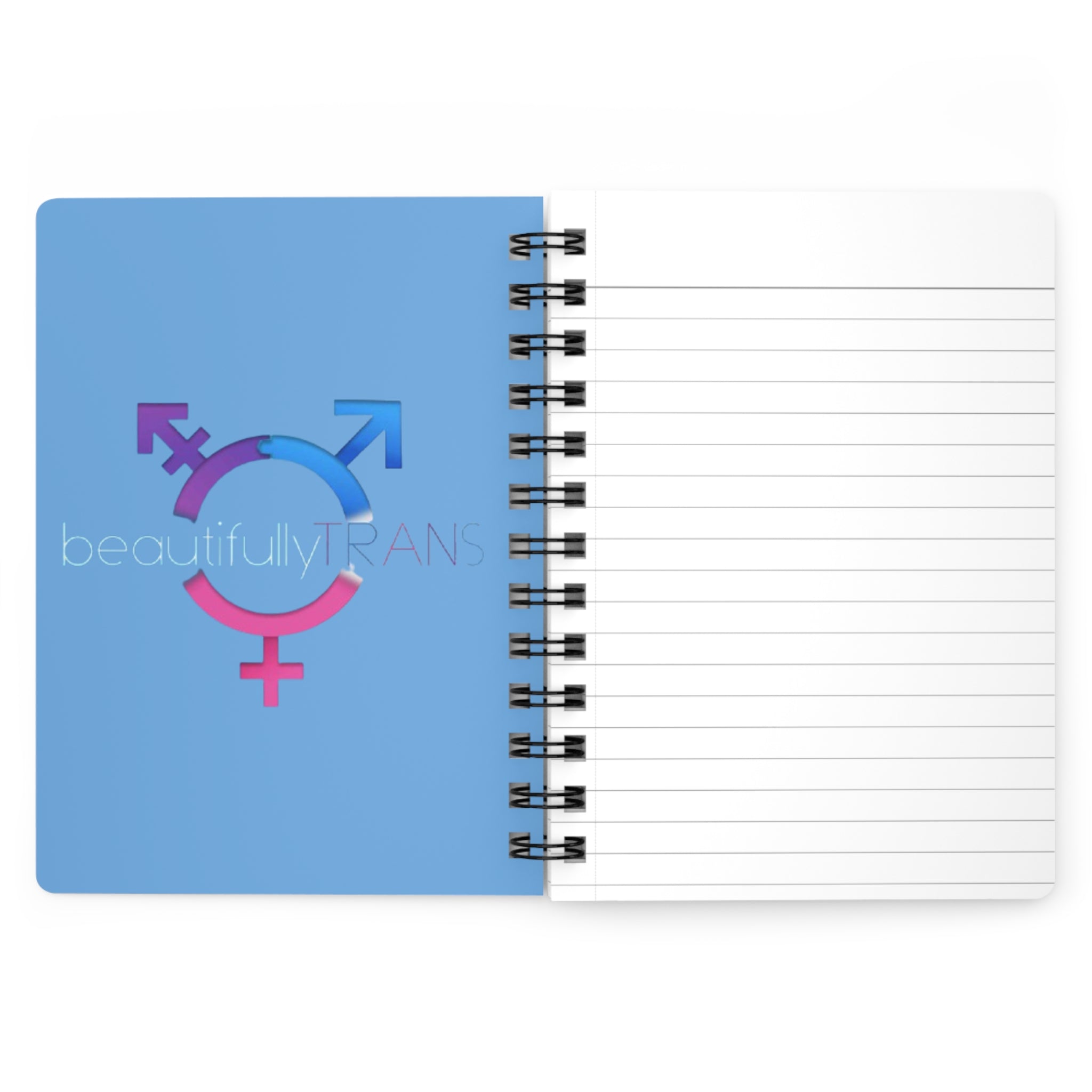 Beautifully Trans Spiral Notebook Journal