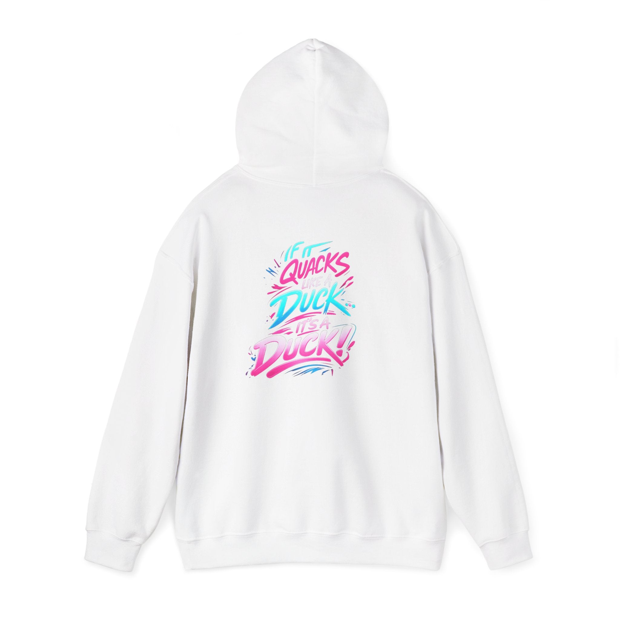 Beautifully Trans Retro Neon Duck Hoodie — Graphic Pullover