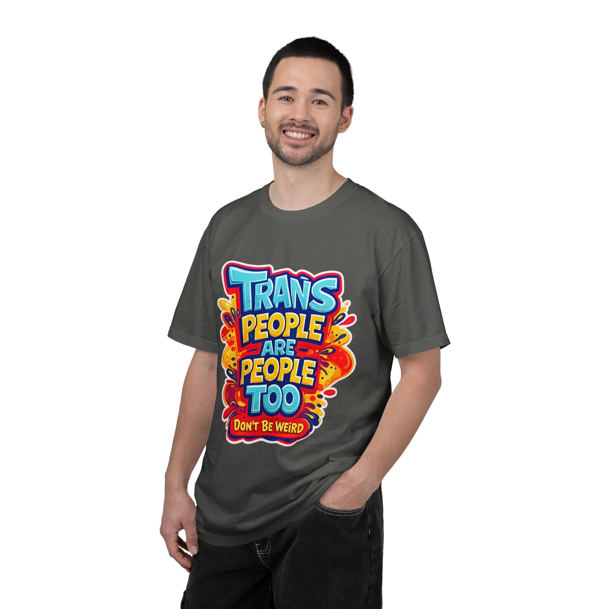 Trans People Are People Too T-Shirt — LGBTQ+ Pride Support Tee