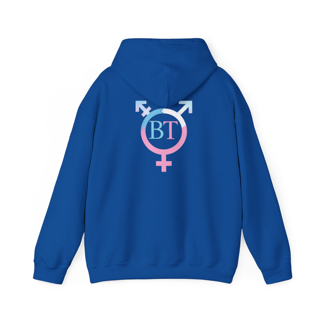 Transgender Pride Hoodie – "It Takes Courage to Be Me" Comfort Pullover