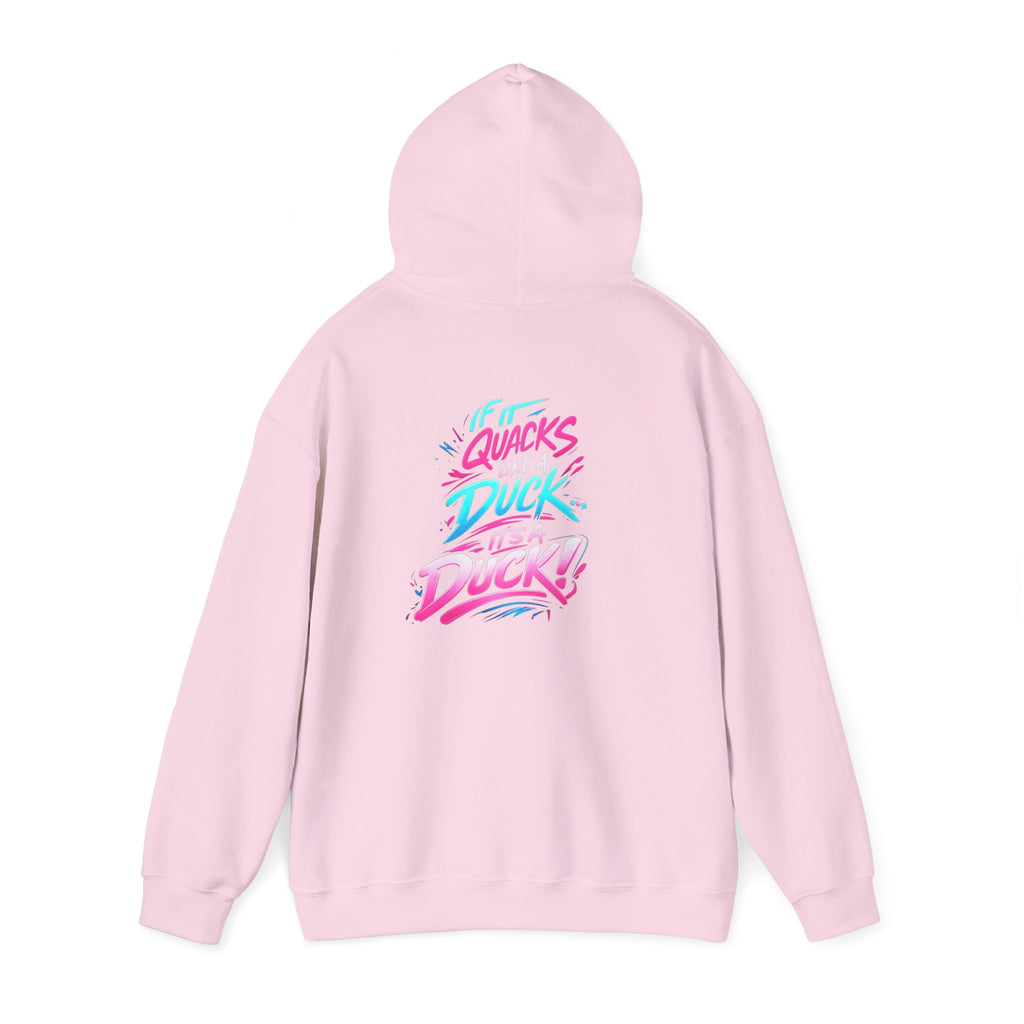 Beautifully Trans Retro Neon Duck Hoodie — Graphic Pullover