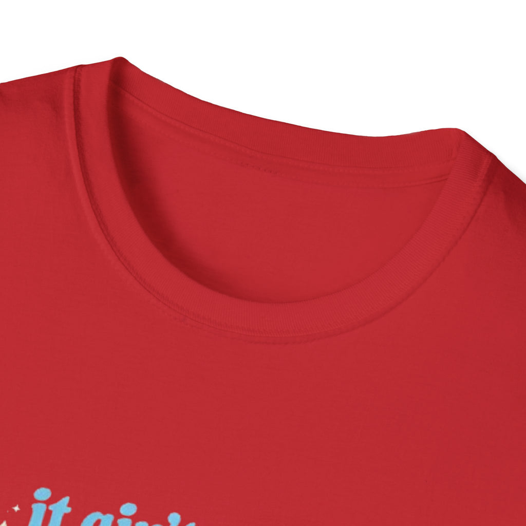 Grey Area Pride T-Shirt — "It Ain't Just Black & White, I'm the Grey Area" Bisexual/Fluid Flag Tee