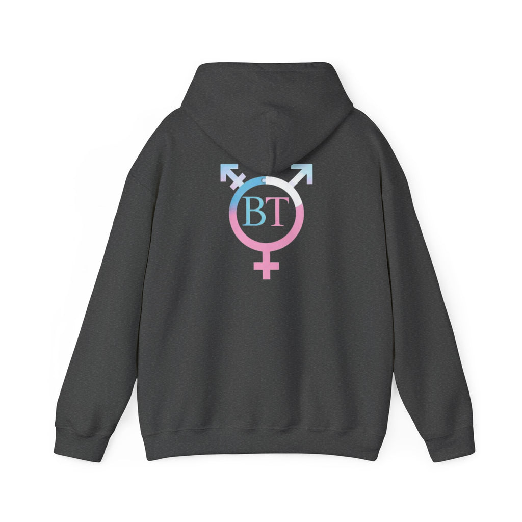 Transgender Pride Hoodie – "It Takes Courage to Be Me" Comfort Pullover