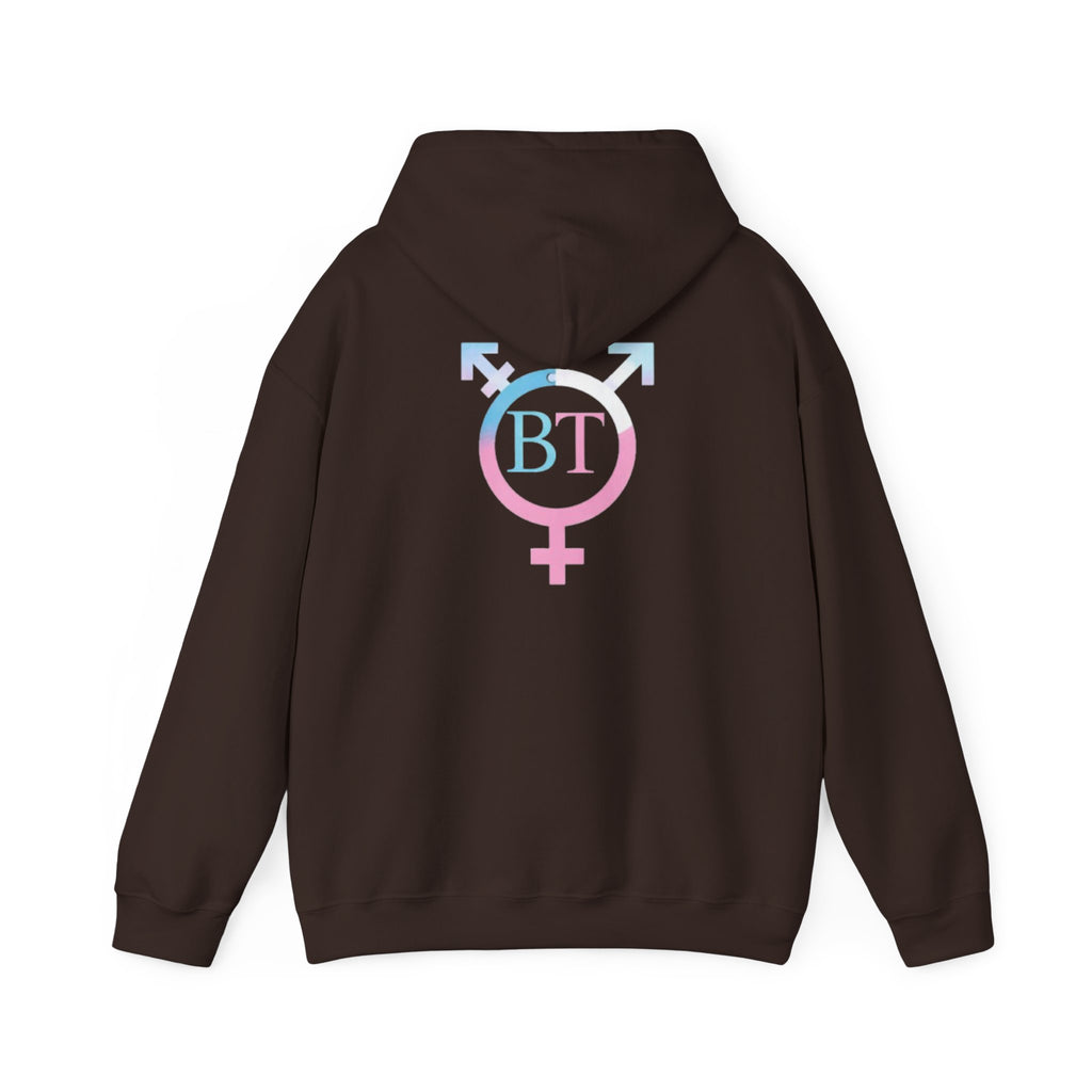 Transgender Pride Hoodie – "It Takes Courage to Be Me" Comfort Pullover