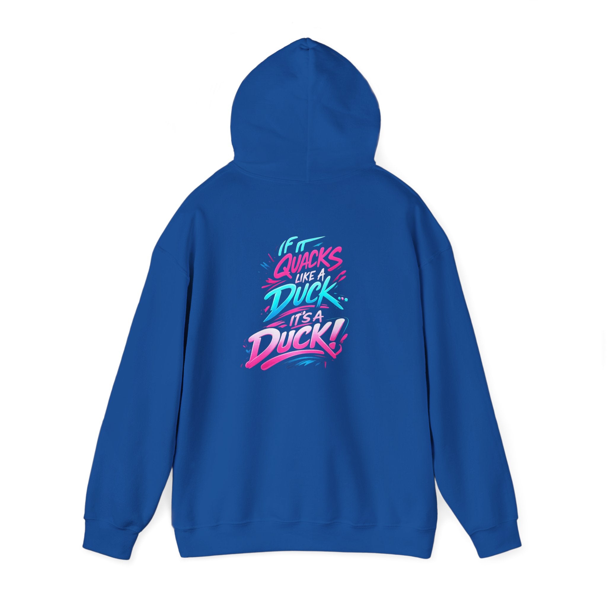 Beautifully Trans Retro Neon Duck Hoodie — Graphic Pullover
